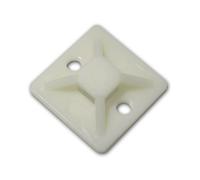 25 basi adesive 30x30mm per fascette/strisce LED