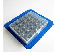 25 bobine a L in alluminio per macchina da ricamo Janome Mb-4.