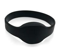 25 braccialetti di prossimità a 26 bit di colore nero AuthorizID Weigand Prox fascia da polso compatibile con lettori di formato ISOProx 1386 1326 H10301. Funziona con la grande maggioranza dei sistemi di controllo accessi