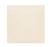 25 buste per lettere con linguetta, formato: 170 x 170 mm (17 x 17 cm), colore: crema con striscia adesiva