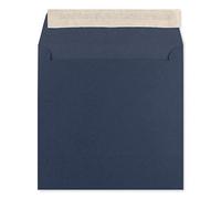 25 buste quadrate per lettere, colore blu scuro, 15,5 x 15,5 cm, 120 g/m², con chiusura adesiva, resistenti senza finestra, dal vostro agente Glüxx