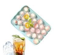 25 Cavity Ice Trays, Silicone Ice Mold with Removable Lid for Easier to Release and Stackable Freezer Storage, Efficient Cooling Function for Whiskey Bourbon Cocktails Wine Use, Food Grade Silicone