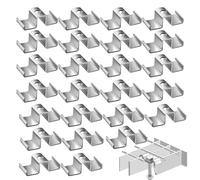 25 clip per griglia | 25 pezzi hardware di fissaggio per fognatura esterna, strada cittadina, parcheggio, drenaggio, passerella, passerella, passerella per esterni, canale industriale