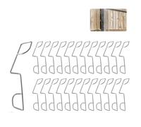 25 clip per pannelli di recinzione, riparazione di pali di recinzione, cunei per pannelli di recinzione, cunei per pannelli di recinzione per fermare il tintinnio, clip per recinzione anti sonaglio