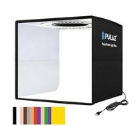 【25 cm 】 PULUZ Piccolo Sfondo Shooting Box Shooting Box 9,8 pollici pieghevole portatile Foto Studio Box Illuminazione Studio Shooting Tenda Box con 12 colori Sfondi High 97 CRI Ring Light