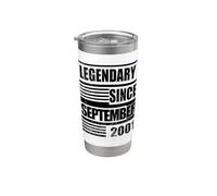 25° compleanno Leggendario dal settembre 2001 B-day Bicchiere termico in acciaio inox doppia parete