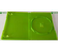 25 CUSTODIE SINGOLE VERDI GREEN MICROSOFT XBOX CON GIOCHI 14mm DVD CD +R