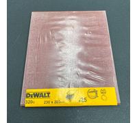 25 Dewalt DT3994 Fogli Di Levigatura 230Mm X 280Mm Per Metalli E Alluminio. 320G