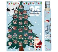 25 divertenti attività natalizie per bambini, formato A2, poster natalizio da grattare per bambini, attività perfette per la vigilia di Natale da fare con i bambini, regalo di Natale per bambini,