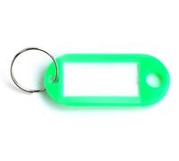 25 etichette per chiavi in plastica resistente, colore verde, ideali per organizzare e identificare facilmente le chiavi. *