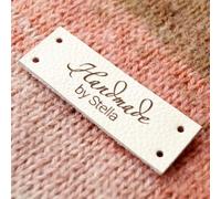 25 Etichette Personalizzate In Pelle, Con Logo Personalizzato O Testo, Per Cappelli E Maglieria