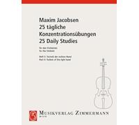 25 Etudes Journalières: pour le Violiniste. Technique de la main droite. violin.