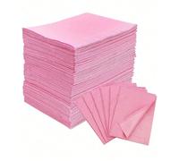 25 Fasce dentarie monouso rosa / viola / nere / bianche da 33.02 cm x 45.72 cm - foglietto impermeabile a 3 strati per tatuaggi adatto a pazienti - Coperture per vassoi dentistici o medici e forniture