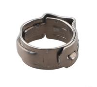 25 fascette stringitubo mono-orecchio in acciaio inox 304, continuamente | mm, l'interno liscio impedisce lo scivolamento, ideale per sanitari e fai da te, argento