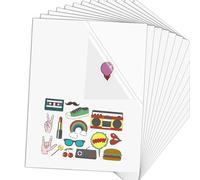 25 Fogli Adesivi A4 Stampabili,Carta Adesiva Da Stampare,Autoadesiva, 100% Trasp