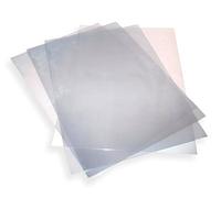 25 fogli di acetato in formato A4, 180 micron, in plastica PVC trasparente, resistente, copertura trasparente per rilegatura, stencil, incisione e artigianato