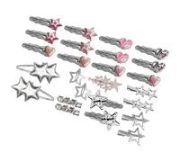 25 forcine per capelli estetiche anni 2000, design con stelle e croci, fermaglio per capelli alla per donne e adolescenti, accessori per capelli stella