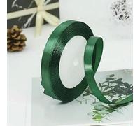 25 iarde/rotolo di nastri di raso da 6 mm a 50 mm, natalizi fatti a mano, decorazioni per feste di matrimonio, da regalo per compleanni, nastro verde scuro da 20 mm