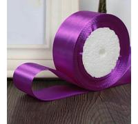 (25 iarde/rotolo) Nastro di raso monofacciale fai da te, fiocco, artigianato, decorazione per feste di matrimonio, nastro da regalo (6/10/15/20/25/40/50 mm) - viola rosso - 40 mm