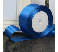 (25 iarde/rotolo) Nastro di raso monofacciale fai da te, fiocco, artigianato, decorazione per feste di matrimonio, nastro da regalo (6/10/15/20/25/40/50 mm) - blu reale - 15 mm
