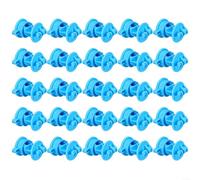 25 isolanti rotondi a vite per recinzione elettrica, supporti in filo di plastica resistente, adatti per pali rotondi da 1/4 a 9/16 pollici e T da 5/8 pollici, facili da installare, accessori per