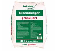 25 kg di concime di ferro granulare Beckmann 2-4mm per ca. 900m²