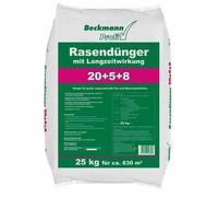 Floragard Beckmann - Fertilizzante Professionale per Prato 20 + 5 + 8 + (4) con Effetto a Lungo Termine in 25 kg