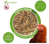 25 kg Premium Legemehl PLUS con Origano - Mangime per pollame per galline,