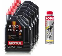 25 Litri MOTUL 8100 Eco-nergy 5W-30 Olio Motore 300ml Diesel System Clean