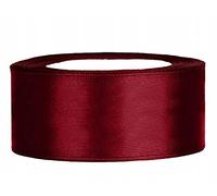 25 m nastro di raso satin regalo Band Bordeaux 25 mm larghezza