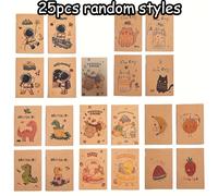 25 mini quaderni portatili - Con simpatici di animati e combinazioni di stile casuali, tascabili per la massima , versatili per disegnare, studiare e , adatti per scuole, e come per