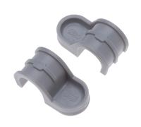 25 mm Clip singole per condotti, staffa a sella per tubi 25-28 mm - Raccordi in plastica per tubi rigidi e corrugati - Compatibili con chiodatrice a gas - Fissaggi parete/pavimento, clip cavi (25 pz)