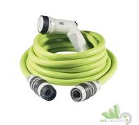 25 MT TUBO IRRIGAZIONE GIARDINO ESTENSIBILE FITT IKON VERDE 6 STRATI + ATTACCHI