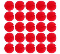 25 naselli da clown, diametro 5 cm, naso da clown rosso, schiuma per naso da clown, naso da pagliaccio, naso in spugna, per trucco per bambini, feste, carnevale, circo, Halloween, cosplay