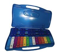 25 Note Glockenspiel Strumento Xilofono Bussare A Mano Percussioni Ritmo Musicale Educativo Con Accessori (Color : BLUE)