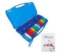 25 Note Glockenspiel Xilofono Bambini Colorato Giocattolo Musicale Professionale Xilofono Strumento Con Scatola Per Principianti Campane Risonatore Giocattolo Musicale Montessori Xilofono