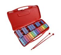 25 Note Glockenspiel Xilofono Bussare A Mano Xilofono Percussioni Ritmo Strumento Didattico Educativo Musicale (Color : Crimson)