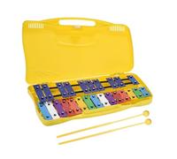 25 Note Glockenspiel Xilofono Bussare A Mano Xilofono Percussioni Ritmo Strumento Musicale Con Custodia 2 Mazze (Color : Yellow)