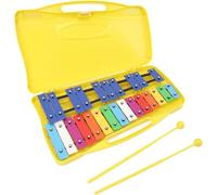 25 note glockenspiel xilofono chiavi in metallo strumento musicale a percussione ritmo con 2 mazzuole custodia portatile principianti studenti