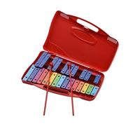 25 Note Glockenspiel Xilofono Educativo Con Custodia 2 Bacchette Adatto Per Principianti E Studenti Strumenti A Percussione (Color : Crimson)
