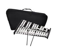 25 Note Glockenspiel xilofono strumento musicale educativo con base in legno barre in alluminio 2 mazzuole borsa per il trasporto a percussione