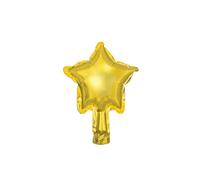 25 palloncini a forma di STELLA ORO 12cm - in foil Mylar - gonfiabile ad aria