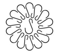 25 Pcs Appendino Per Pentole Gancio Bagno Da Muro Appendiabiti Forma S.