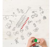 25 Pcs Giochi Rompicapo Per Ragazzi Puzzle in Metallo Anelli Bambini