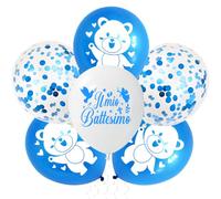 25 pcs Palloncino Battesimo,Decorazioni Battesimo Bimbo
