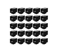 25 Pcs Rj45 Coupler Cat6 Keystone Jacks Inline Coupler Female To Female Insert Coupler