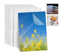 25 pellicole autoadesive per laminazione A4, pellicola laminata a freddo, immagini a ultrasuoni, impermeabili, trasparenti, per biglietti da visita, adesivi fotografici, non necessitano di macchine