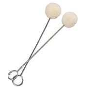 25 pennelli in lana Daubers con applicatore in pelle con manico in metallo per progetti fai da te, colorante in pelle, lucidante per lustrascarpe