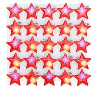 25 pezzi a cinque bloccia a led a stella, il badge per spillo illumina le forniture per feste di Natale per bambini in blocco per spille di smalto per abbigliamento Cappelli per