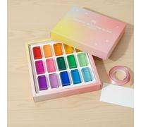 25 Pezzi Blocchi Acrilici Arcobaleno Apprendimento Delle Forme per Casa,